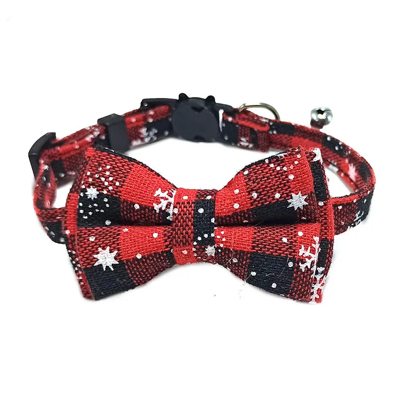 Breakaway Dog Collar Bow Tie and Bell Christmas