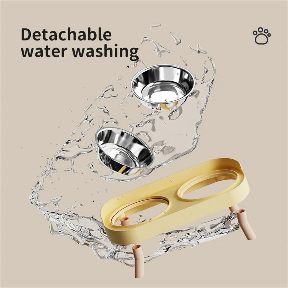 Double Bowl Fashion Feeding