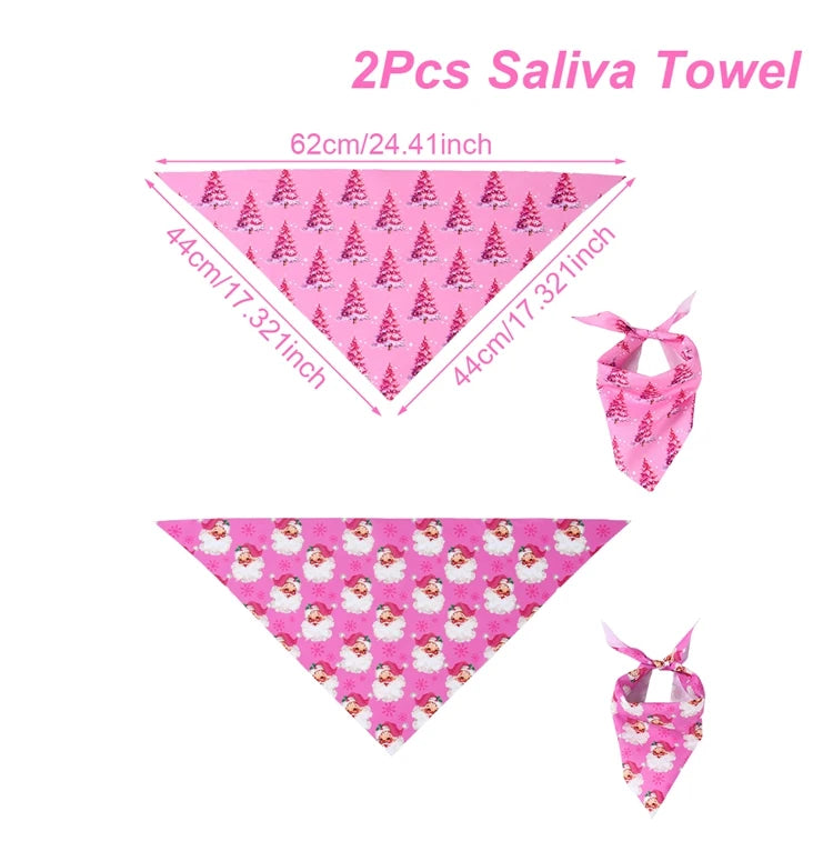 Santa Christmas Dog Bandana