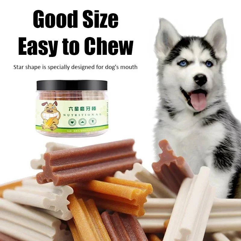 Dog Snacks Six Star Teething Sticks