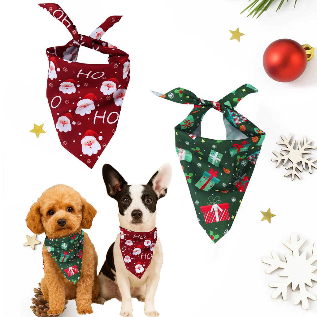 Santa Christmas Dog Bandana