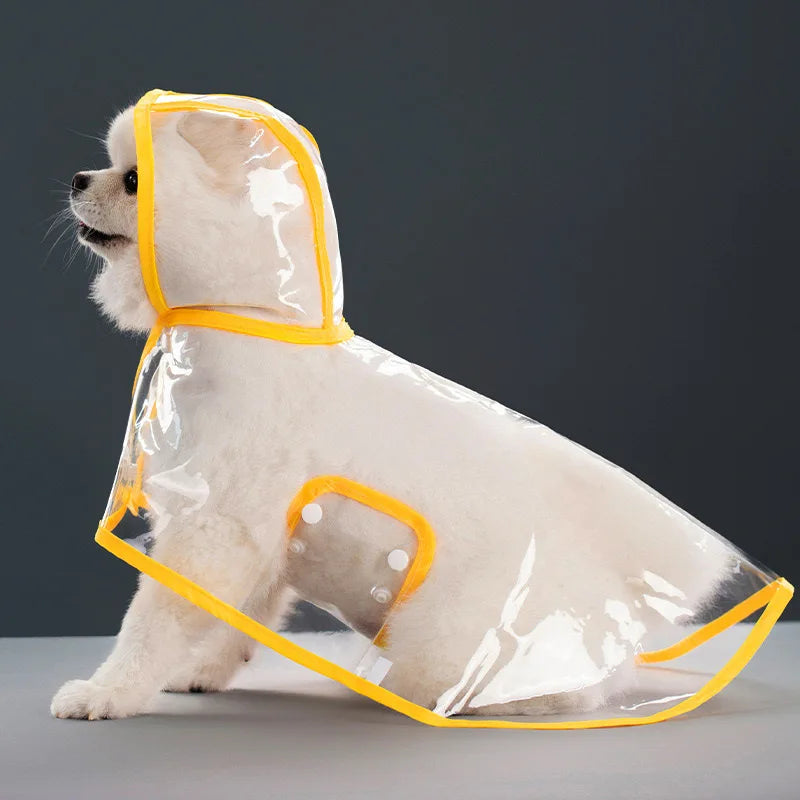 Transparent Dog Raincoat Waterproof