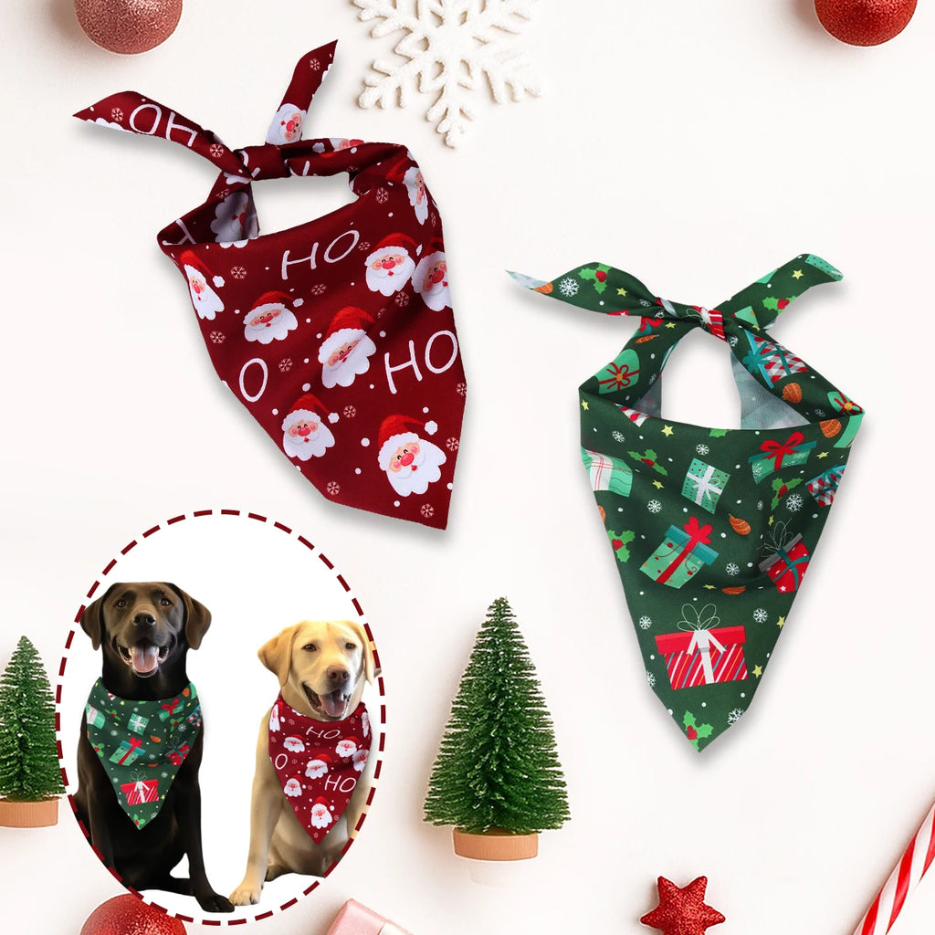 Santa Christmas Dog Bandana