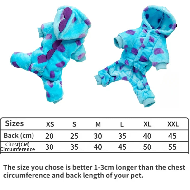 Thickened Warm Blue Dinosaur