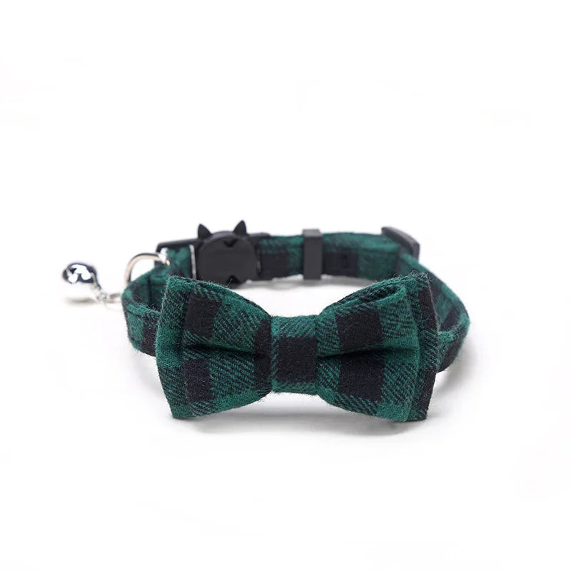 Breakaway Dog Collar Bow Tie and Bell Christmas
