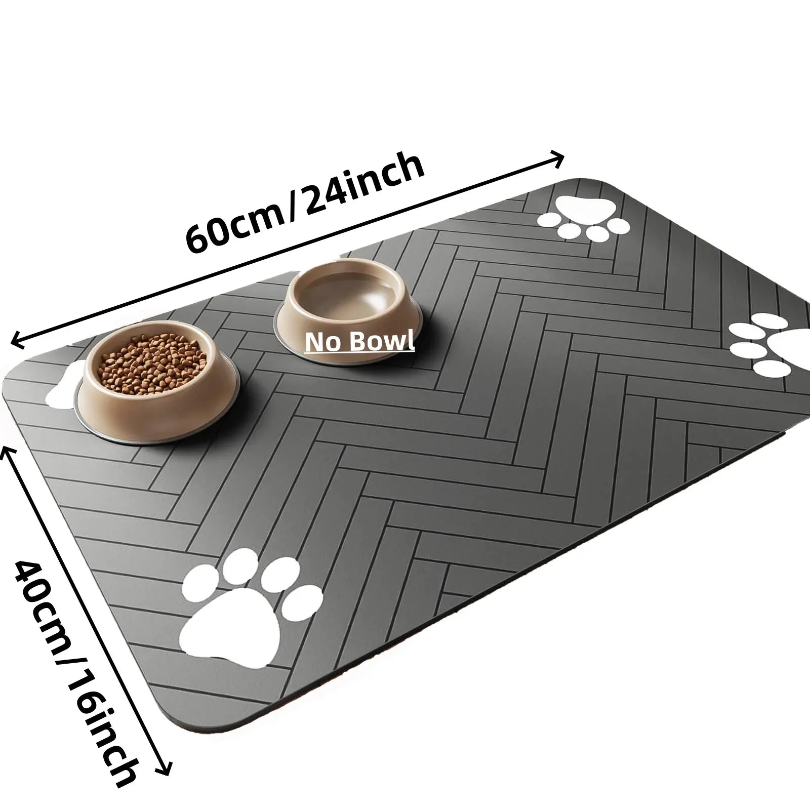 Waterproof Placemat Food & Water Bowls