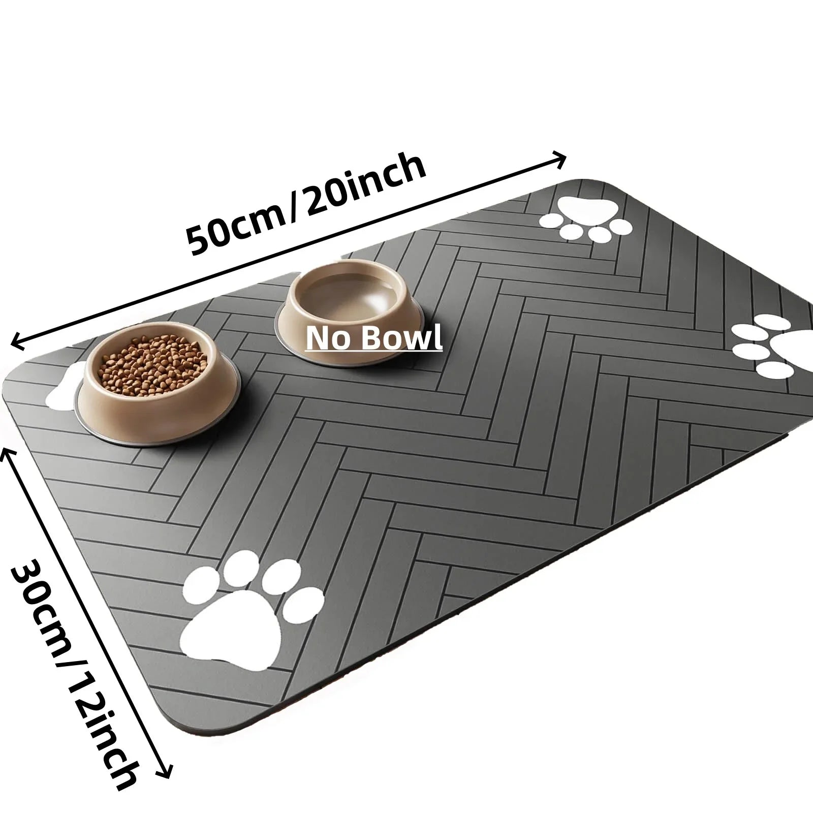 Waterproof Placemat Food & Water Bowls
