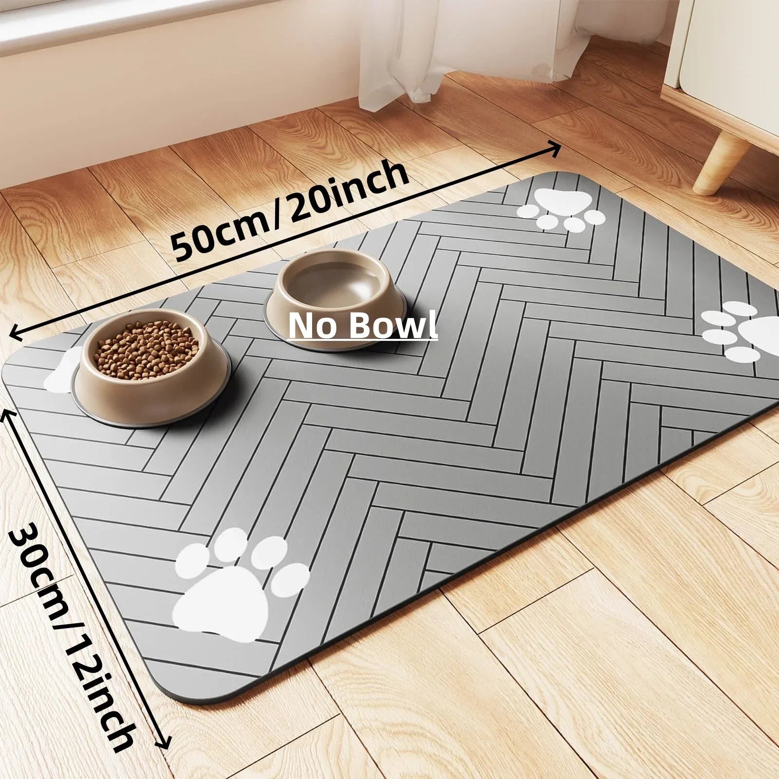 Waterproof Placemat Food & Water Bowls