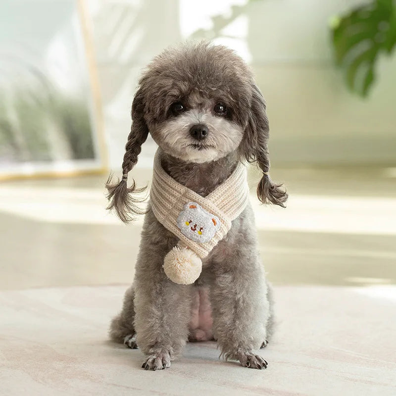 Pompom Neck Warmer Bandana