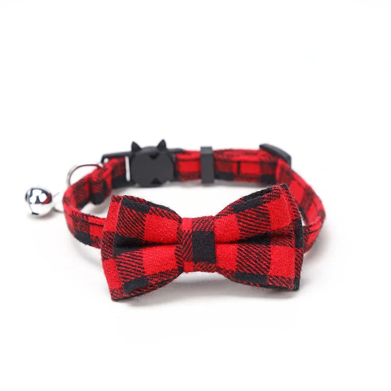 Breakaway Dog Collar Bow Tie and Bell Christmas