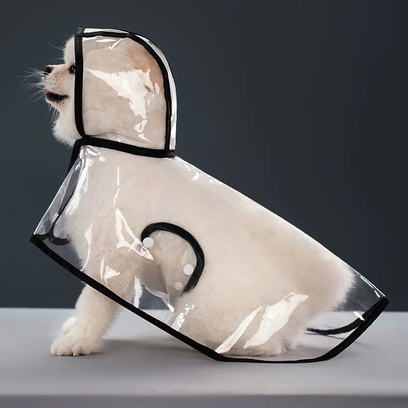 Transparent Dog Raincoat Waterproof