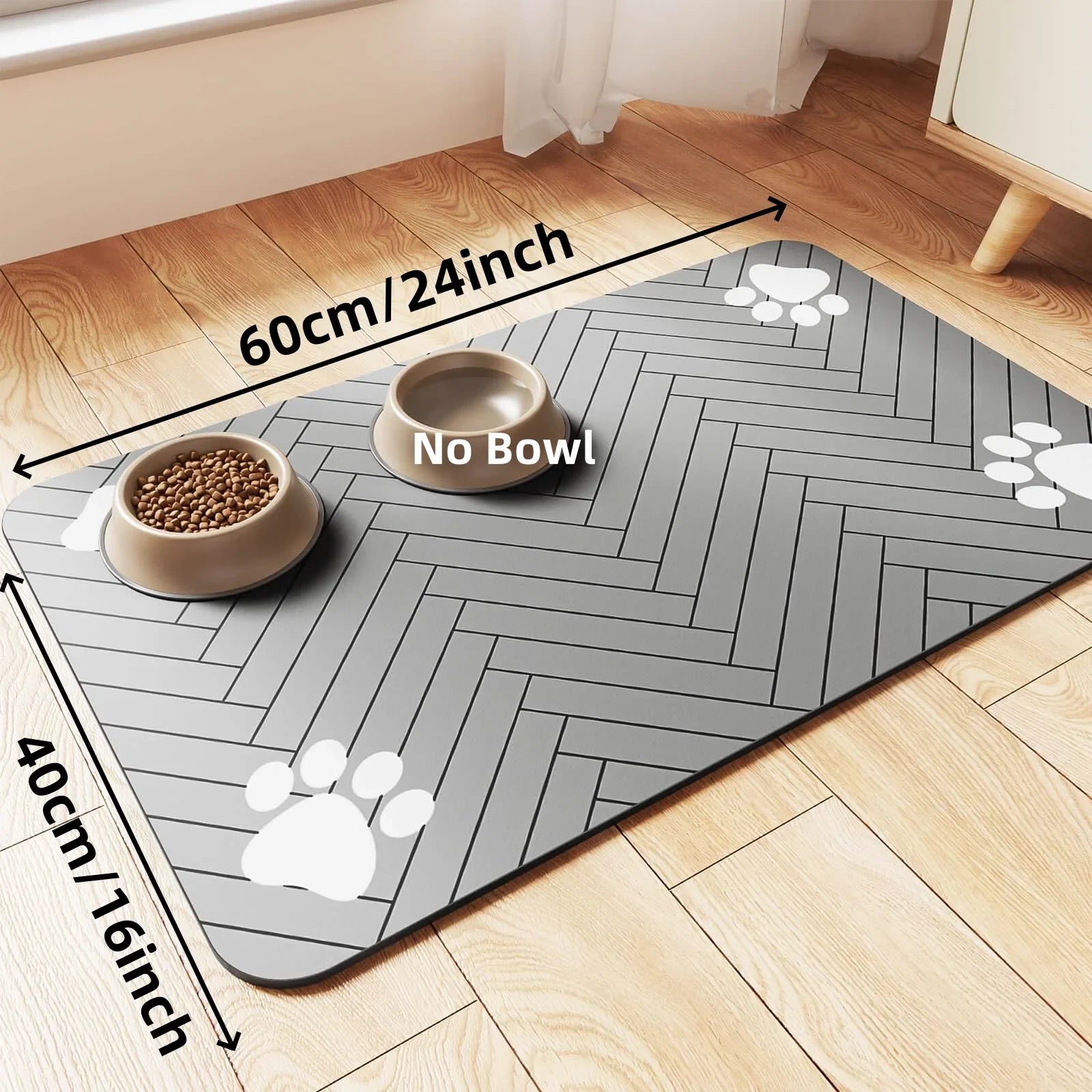 Waterproof Placemat Food & Water Bowls