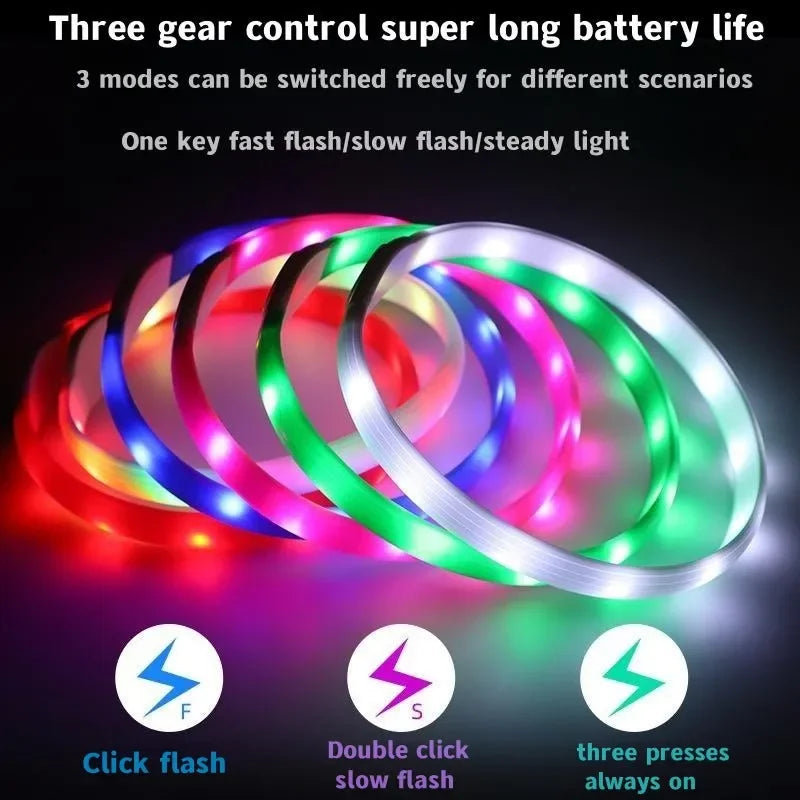 Luminous Dog Collar PVC Waterproof