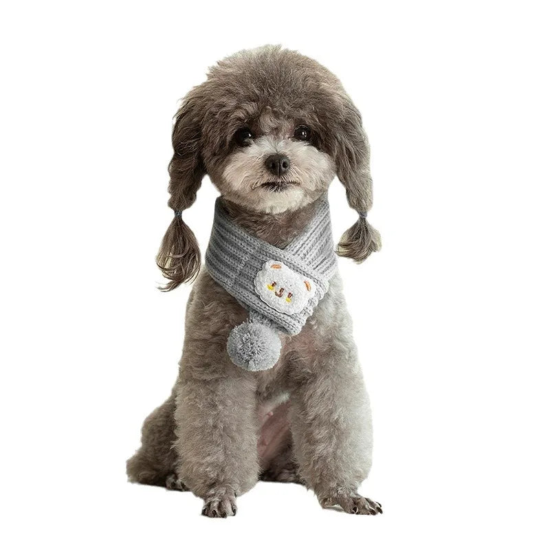 Pompom Neck Warmer Bandana