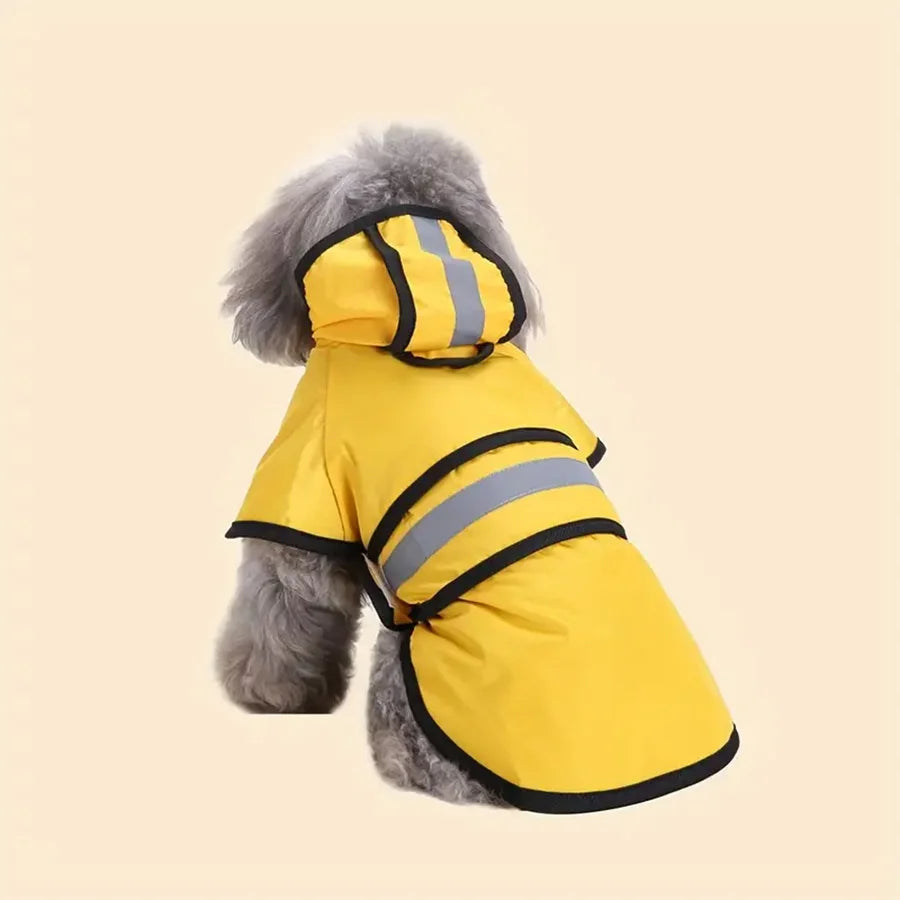 Adjustable Waterproof & Windproof Dog Raincoat!