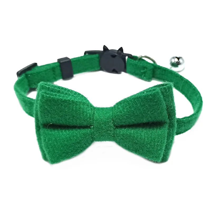 Breakaway Dog Collar Bow Tie and Bell Christmas