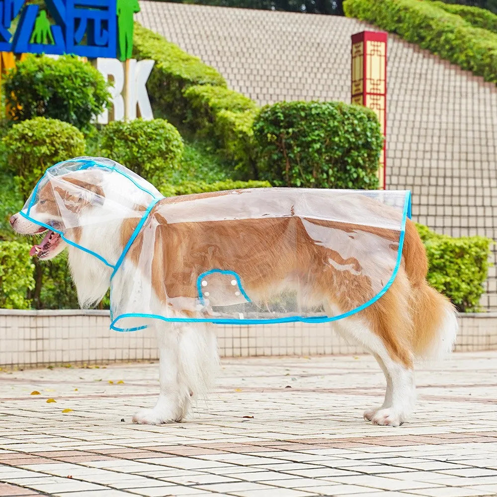 Transparent Dog Raincoat Waterproof