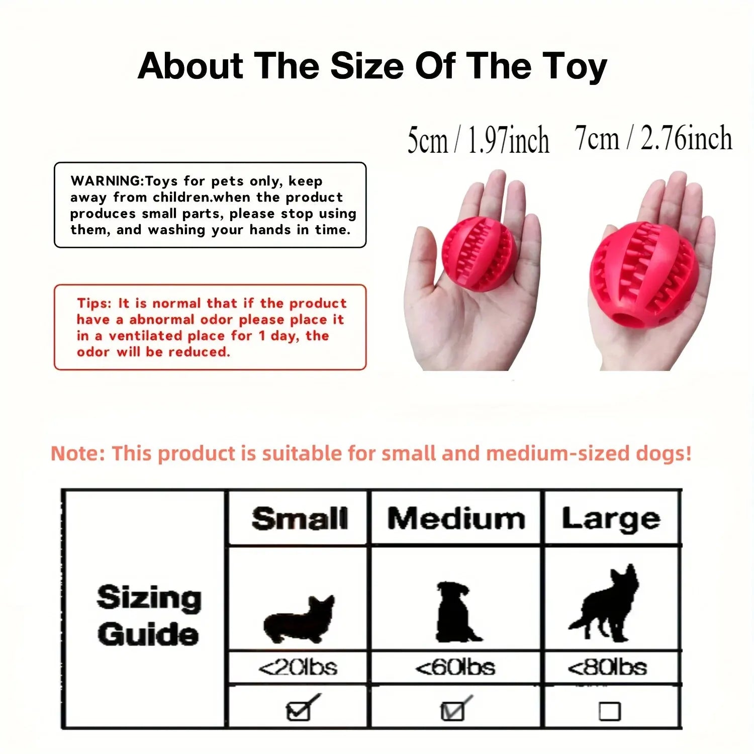 Nontoxic Bite Resistant Toy Ball
