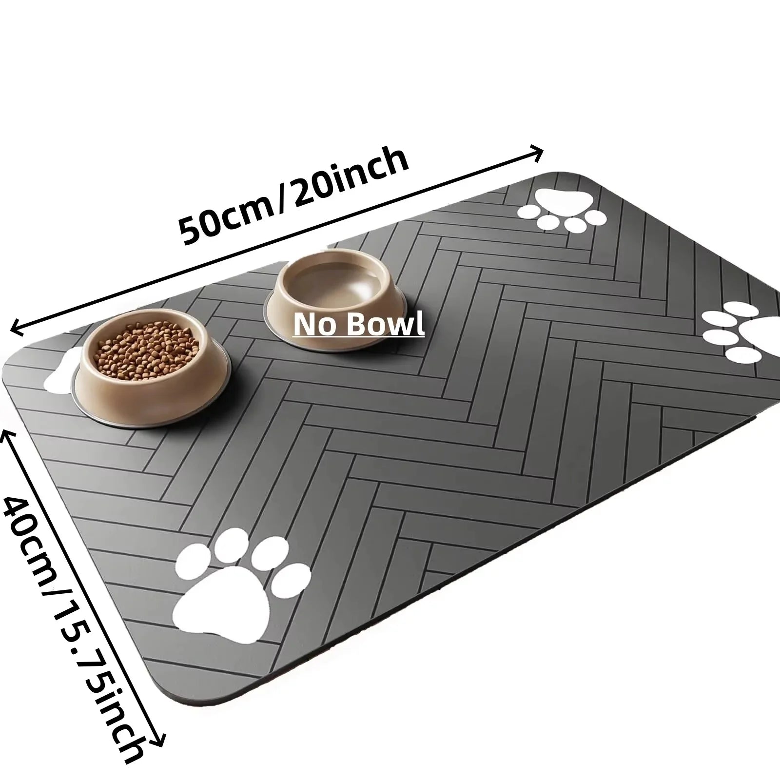 Waterproof Placemat Food & Water Bowls