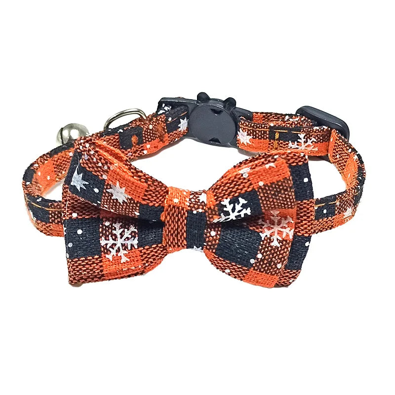 Breakaway Dog Collar Bow Tie and Bell Christmas