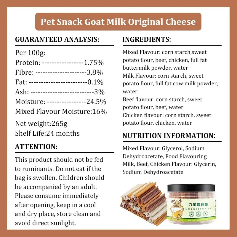 Dog Snacks Six Star Teething Sticks